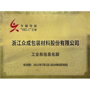 专精特新“小巨人”企业